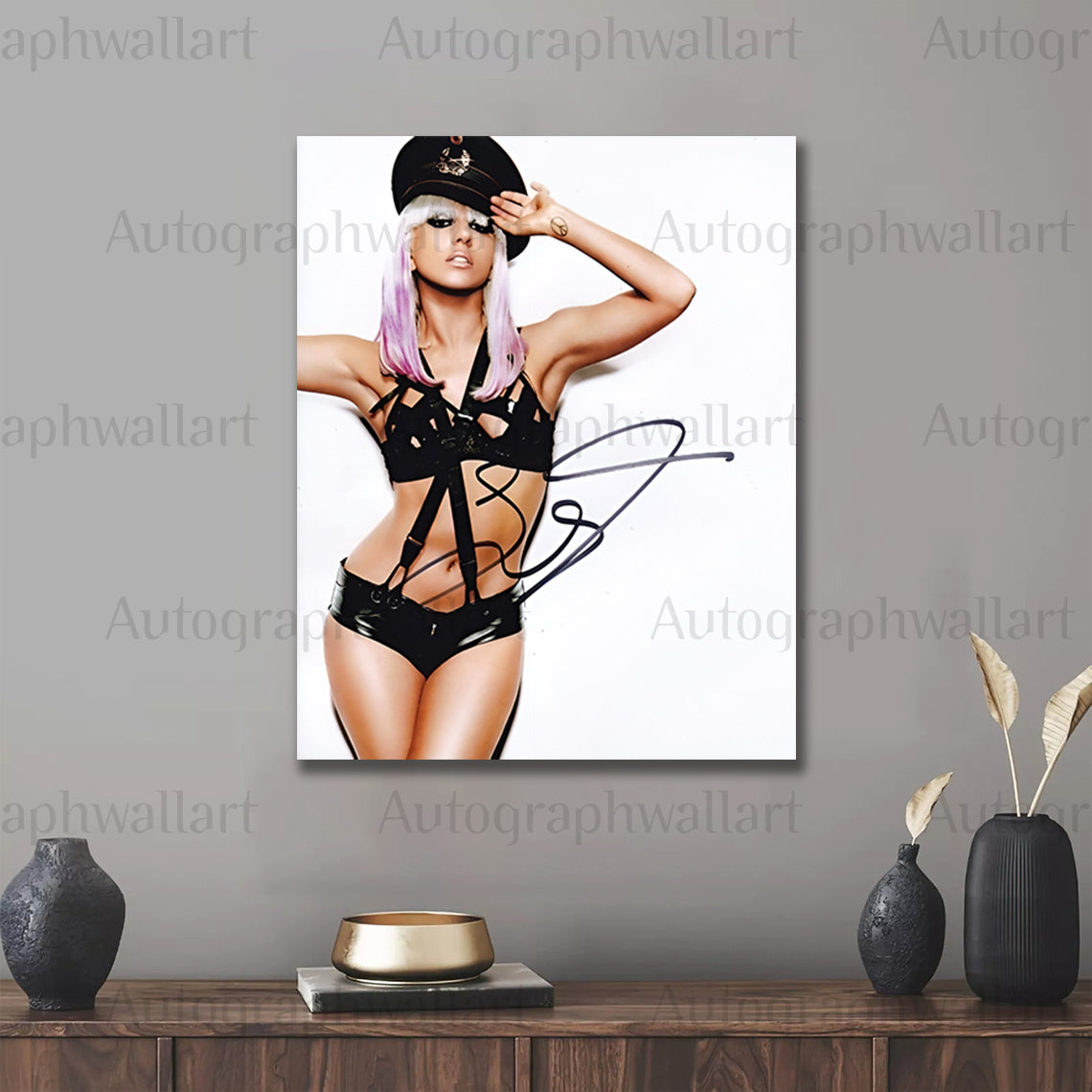 Lady Gaga Autographed Canvas Wall Art – Limited Edition