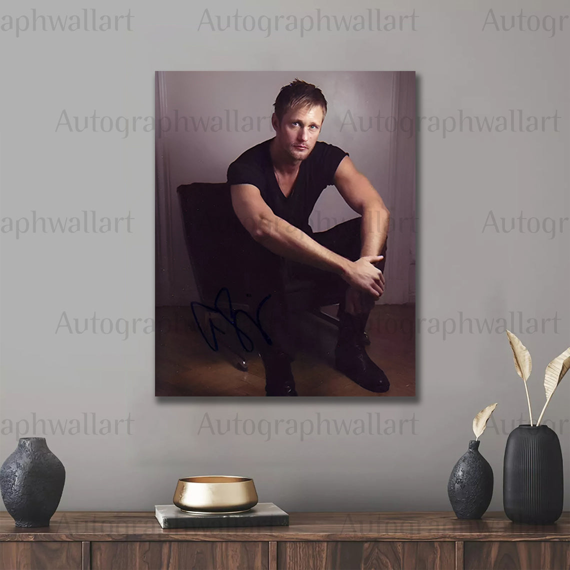 Alexander Skarsgård Autographed Canvas Wall Art – Limited Edition