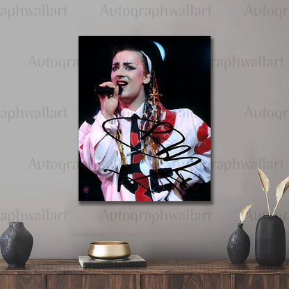 Boy George Autographed Canvas Wall Art – Limited Edition