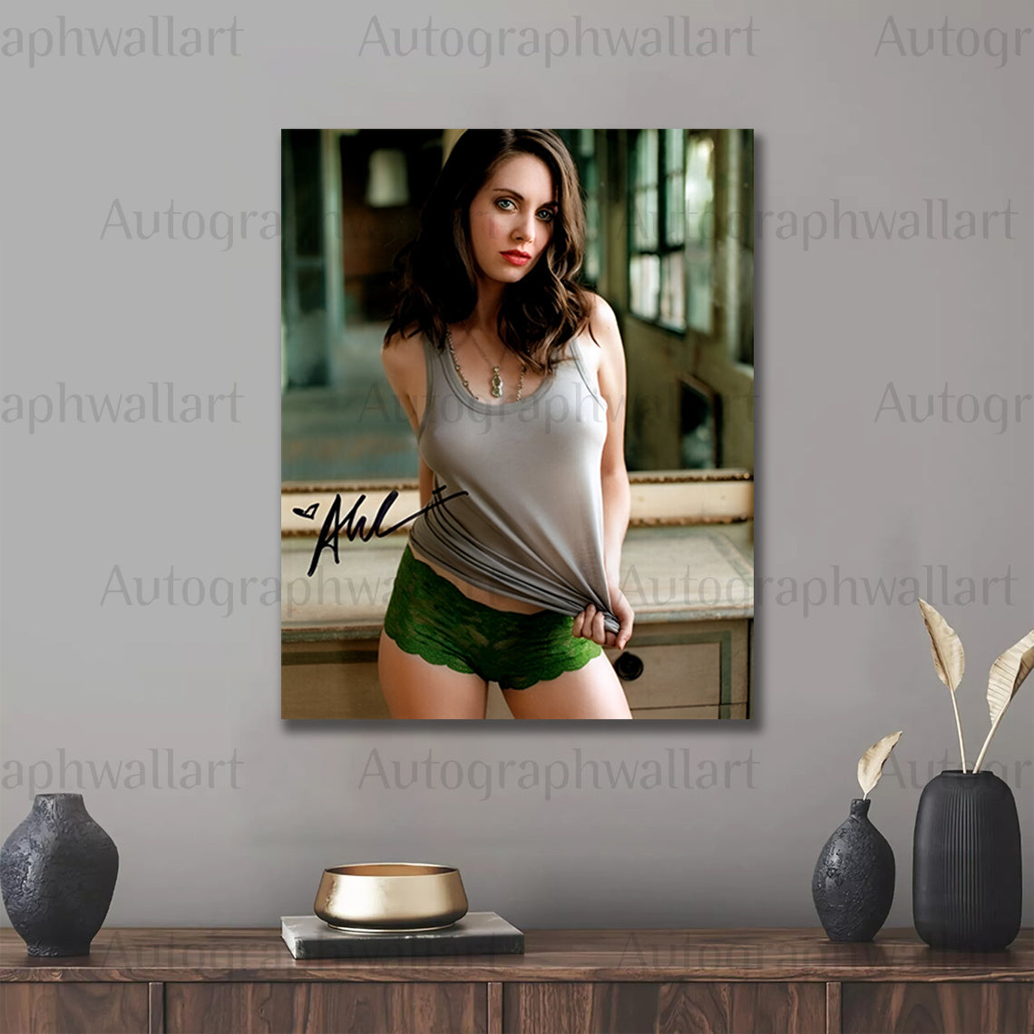 ALISON BRIE signed autographed 8x10 photo