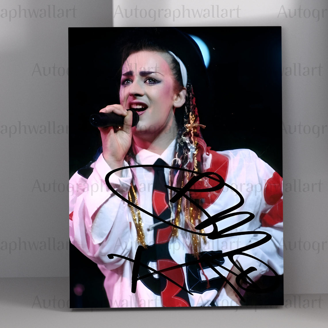 Boy George Autographed Canvas Wall Art – Limited Edition