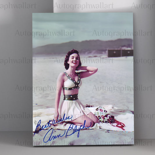 ANN BLYTH signed autographed 8x10 photo