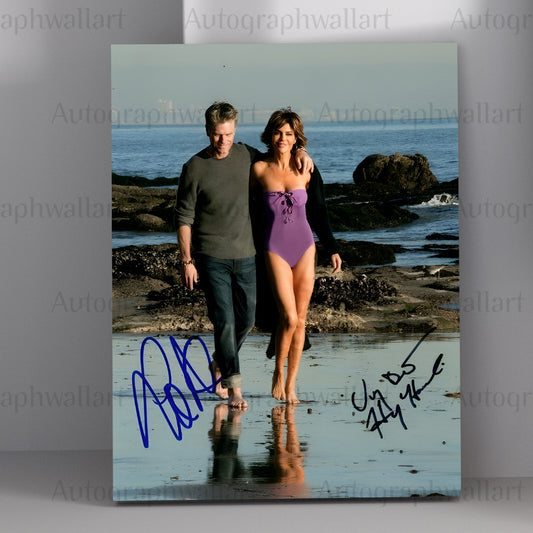 HARRY HAMLIN and LISA RINNA signed autographed 8x10 photo