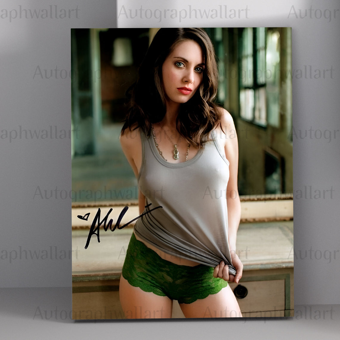 ALISON BRIE signed autographed 8x10 photo