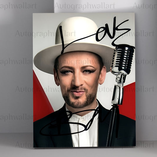 Boy George Autographed Canvas Wall Art – Limited Edition