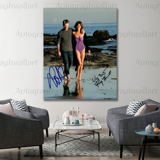 HARRY HAMLIN and LISA RINNA signed autographed 8x10 photo