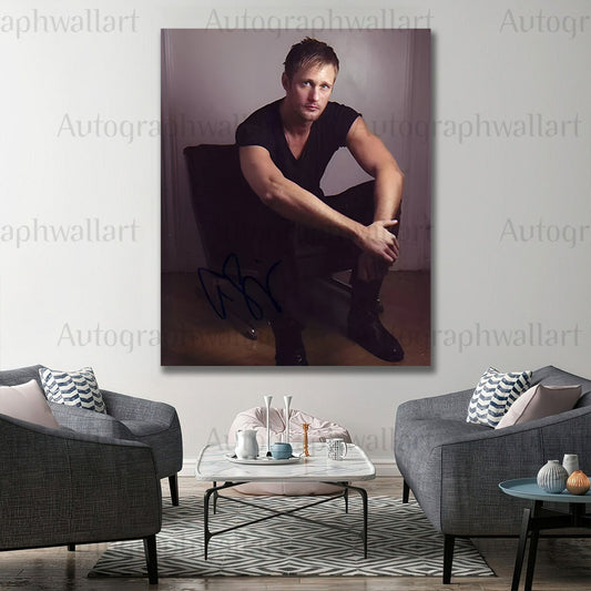 Alexander Skarsgård Autographed Canvas Wall Art – Limited Edition