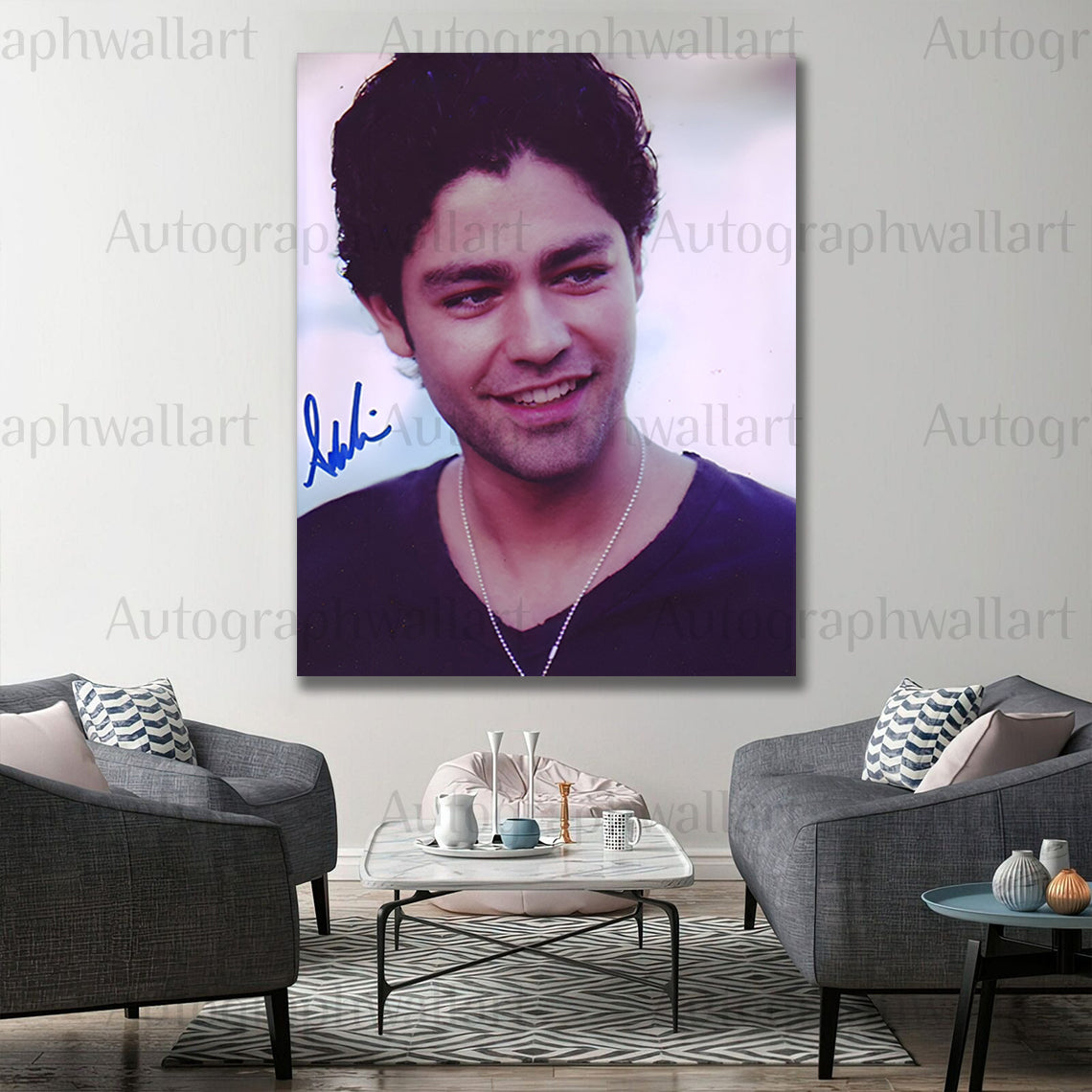 Adrian Grenier Autographed Canvas Wall Art – Limited Edition