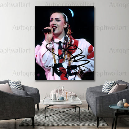 Boy George Autographed Canvas Wall Art – Limited Edition