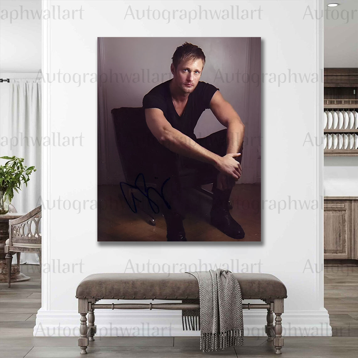 Alexander Skarsgård Autographed Canvas Wall Art – Limited Edition