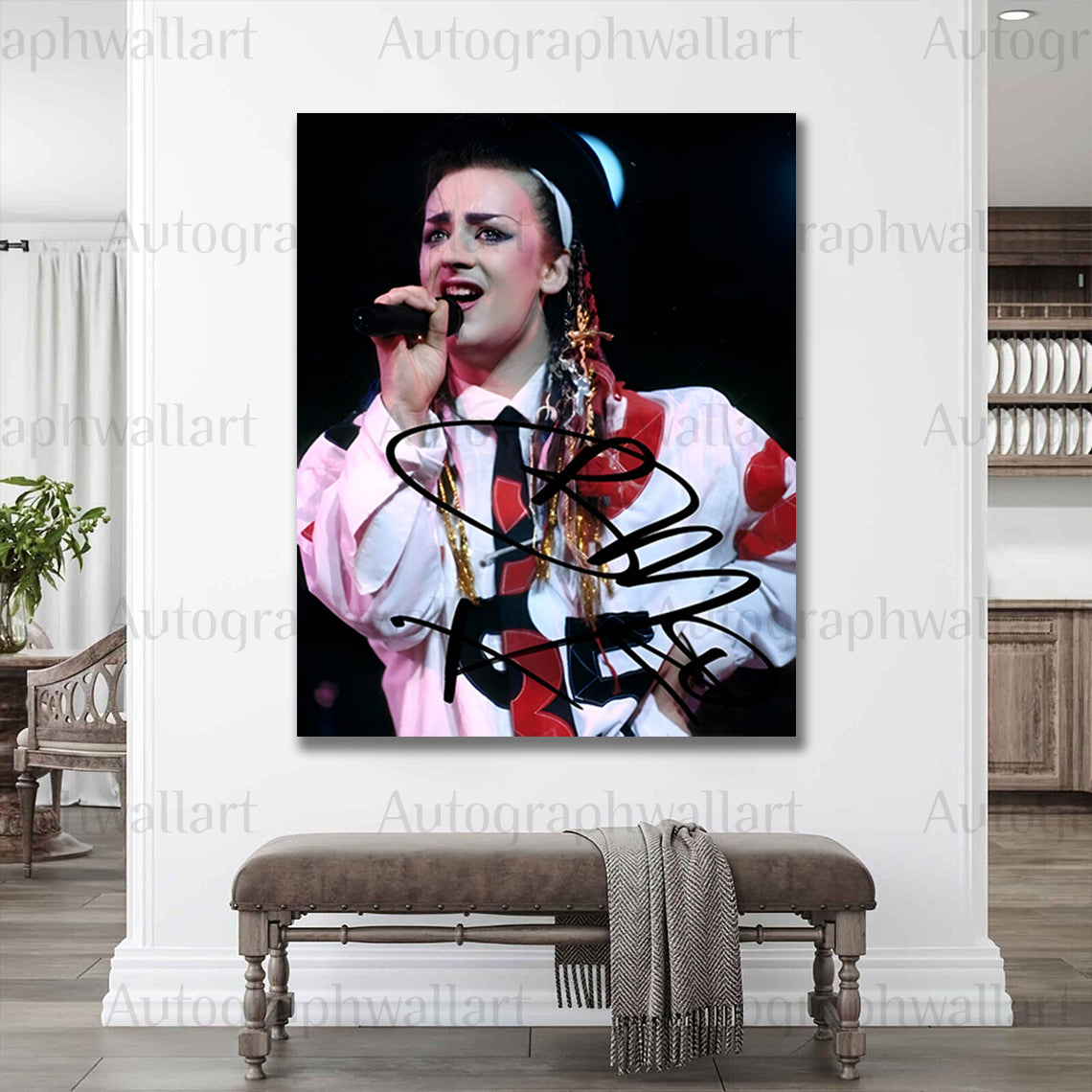 Boy George Autographed Canvas Wall Art – Limited Edition