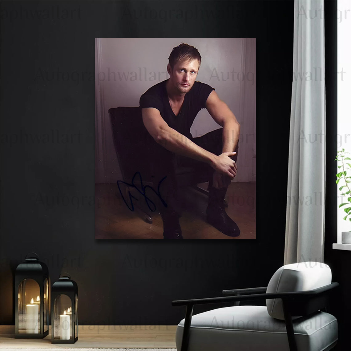 Alexander Skarsgård Autographed Canvas Wall Art – Limited Edition