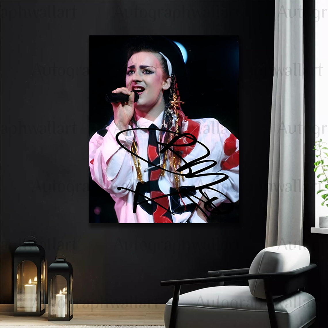 Boy George Autographed Canvas Wall Art – Limited Edition