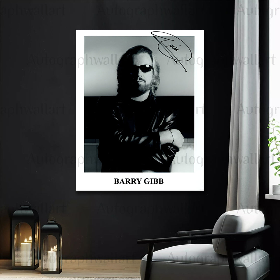 BARRY GIBB signed autographed 8x10 photo