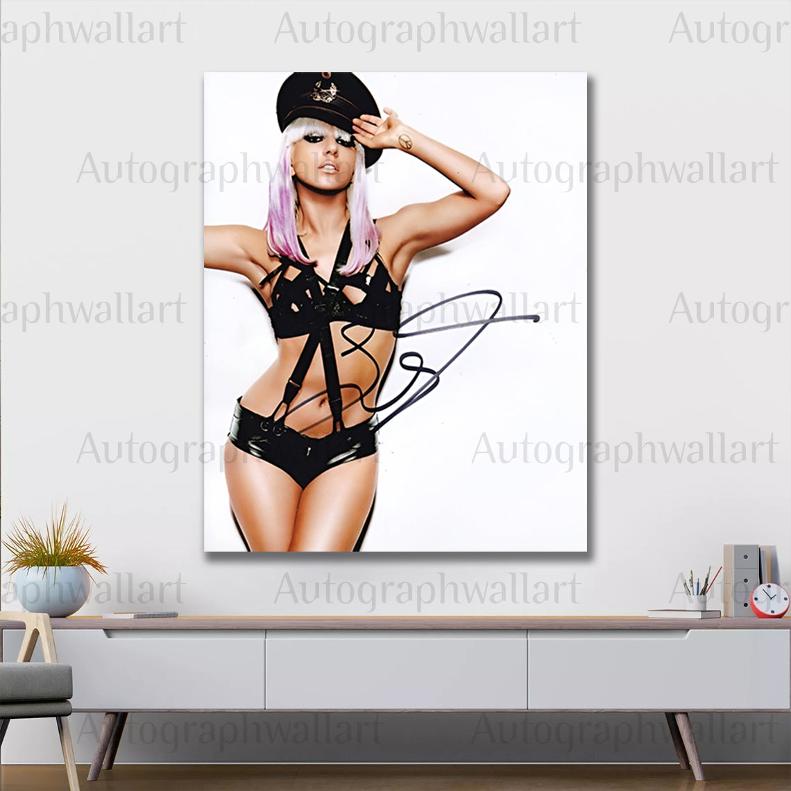 Lady Gaga Autographed Canvas Wall Art – Limited Edition