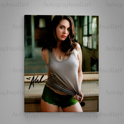 ALISON BRIE signed autographed 8x10 photo