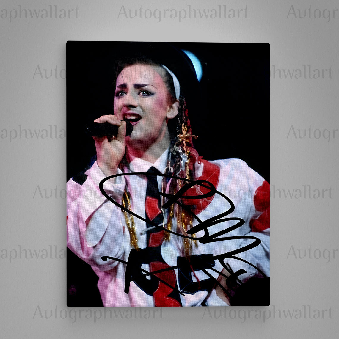 Boy George Autographed Canvas Wall Art – Limited Edition