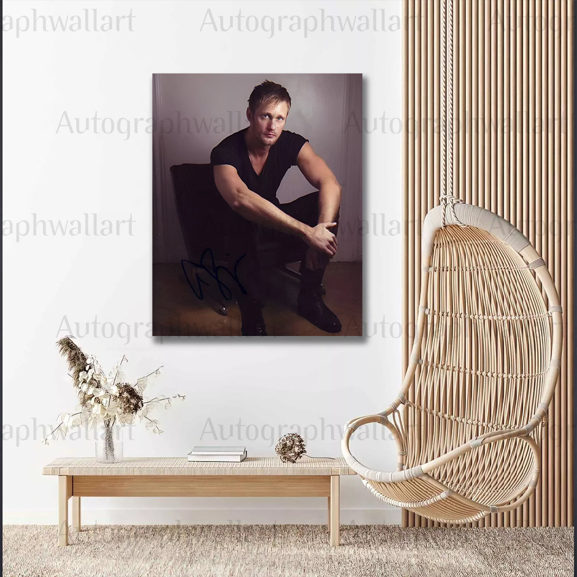 Alexander Skarsgård Autographed Canvas Wall Art – Limited Edition