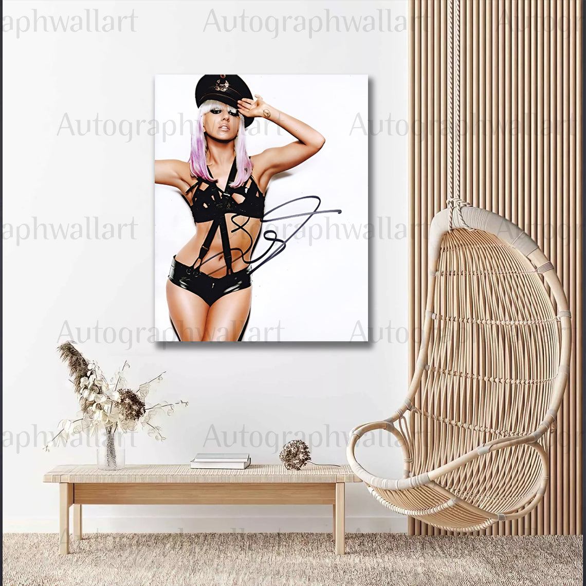 Lady Gaga Autographed Canvas Wall Art – Limited Edition