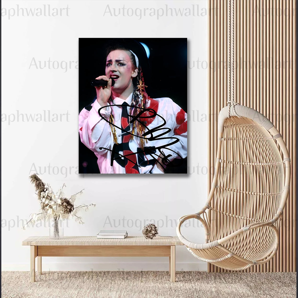 Boy George Autographed Canvas Wall Art – Limited Edition