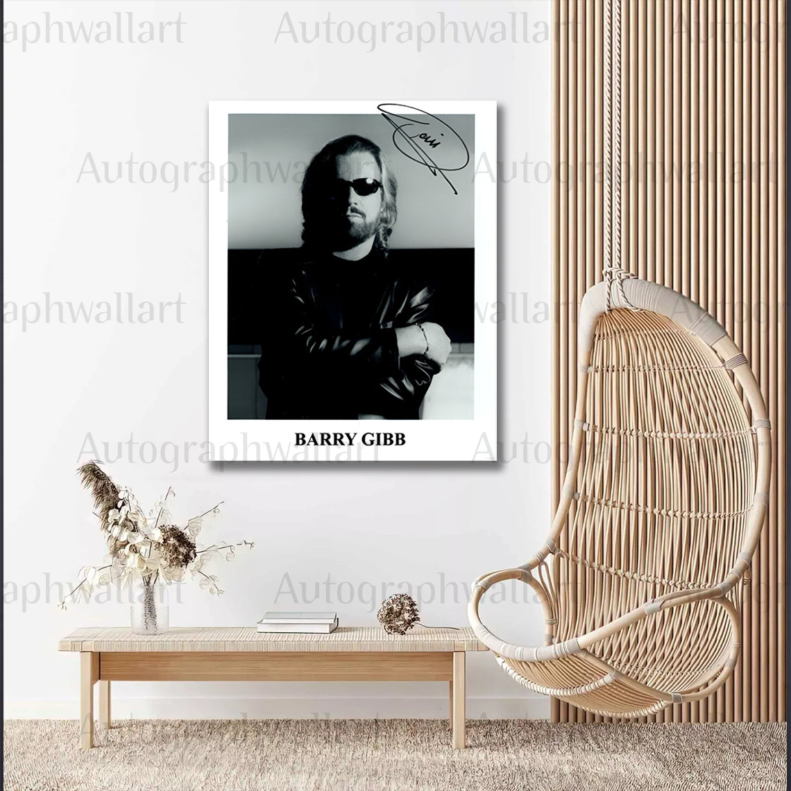 BARRY GIBB signed autographed 8x10 photo