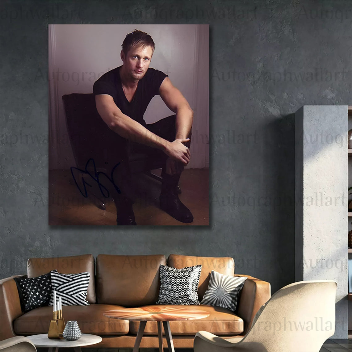 Alexander Skarsgård Autographed Canvas Wall Art – Limited Edition