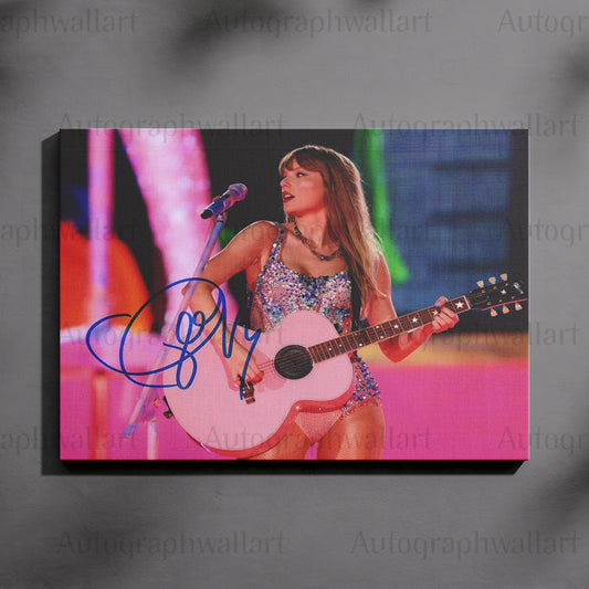 Taylor Swift Autographed Canvas Wall Art – Limited Edition