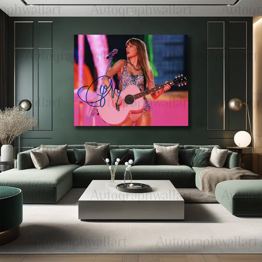 Taylor Swift Autographed Canvas Wall Art – Limited Edition