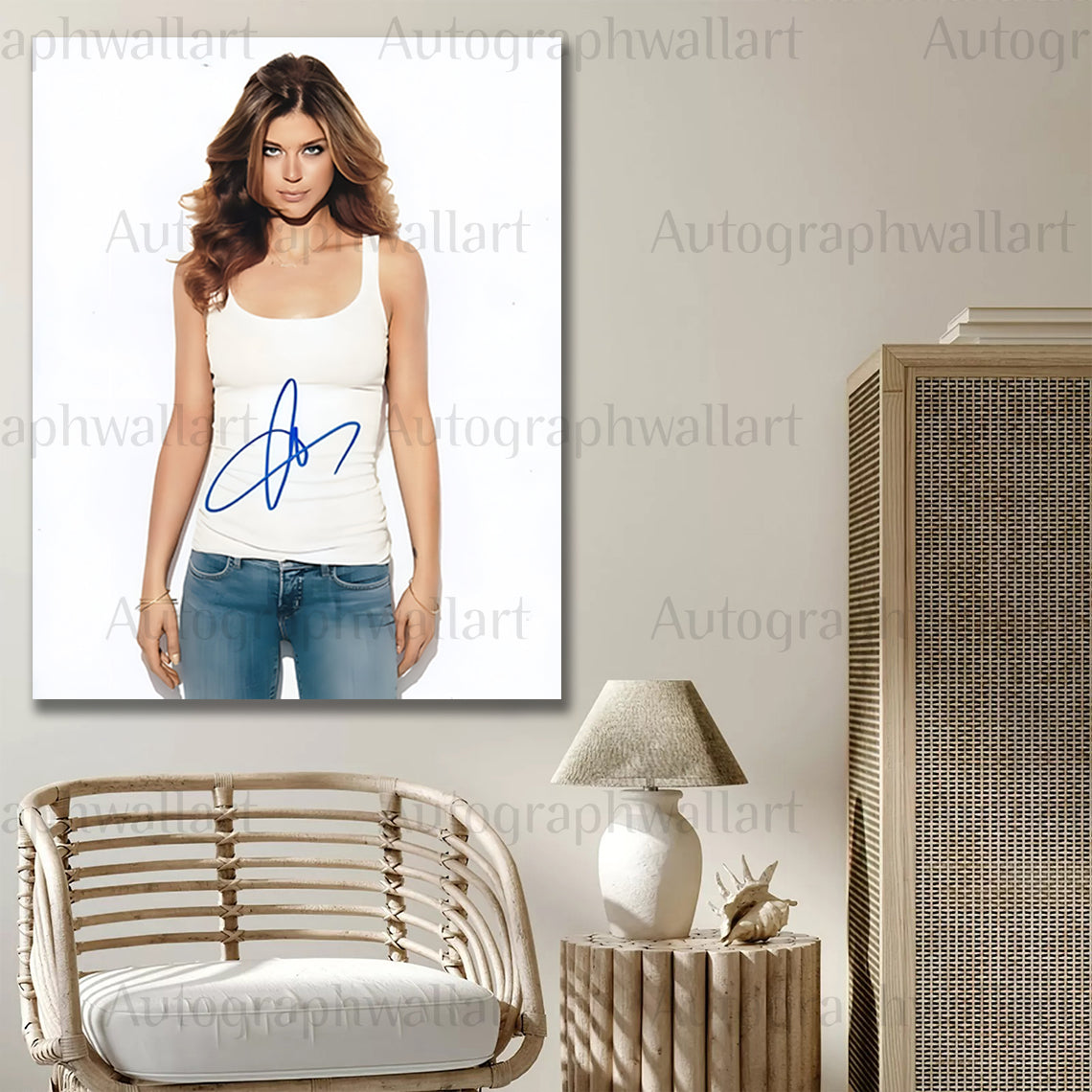 Adrianne Palicki Autographed Canvas Wall Art – Limited Edition Signed Memorabilia